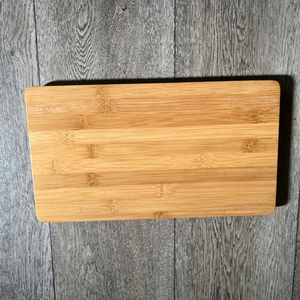 American Metalcraft wooden bamboo platter measuring 14 1/2 “ by 8 1/4”.